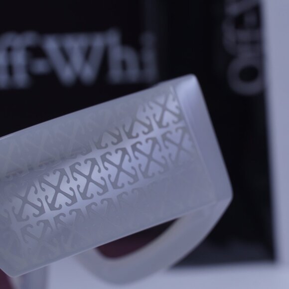 Off-White OERI141 CARY 0928 Rectangle Sunglasses – Grey/Burgundy - Picture 8 of 9